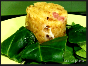 PUDIN JAMÓN Y QUESO