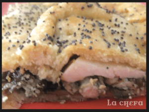 EMPANADA DE CHAMPIÑONES Y POLLO A LA NARANJA2