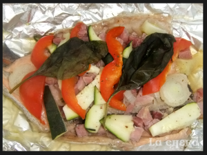 TRUCHA ASALMONADA EN PAPILLOTE