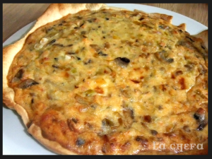 QUICHÉ DE SALMÓN Y CHAMPIÑONES