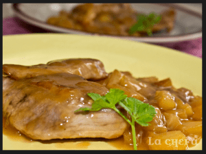 SECRETO CON SALSA DE PIÑA Y MIEL