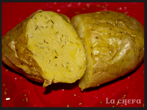 PATATAS ASADAS AL MICROONDAS