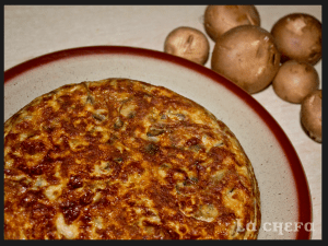 TORTILLA DE PATATAS Y PORTOBELLO