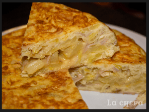 TORTILLA DE PATATAS, PUERRO Y JAMÓN YORK2