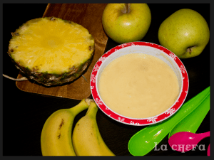 FRUTA PIÑA, PLÁTANO Y MANZANA